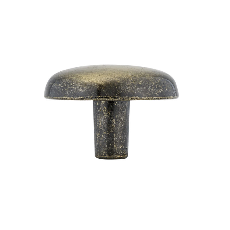 Expression 1 1/4" Diameter Mushroom Knob, Antique English
