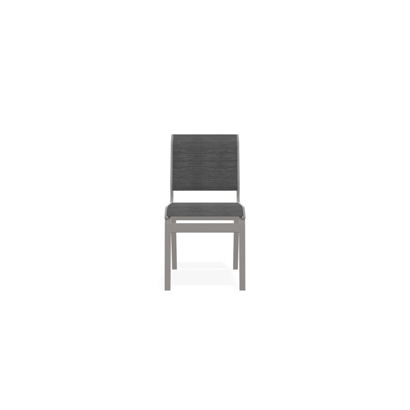 Chaise sans accoudoirs Aruba II, Gris anthracite Collect, Gris chaleureux