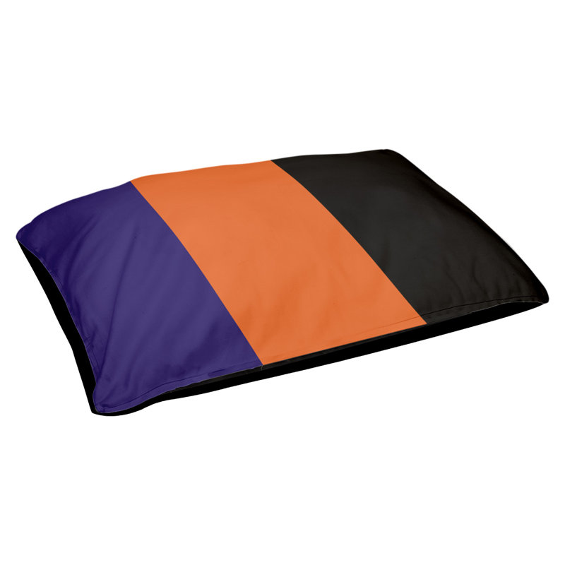 Coussin extérieur Phoenix, Grand (l 40 po x P 30 po x H 14 po), Mauve/orange/noir