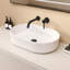 Lavabo vasque ovale 23 "à surface solide