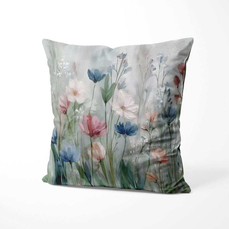 Coussin Green Green Wildflower Meadows - Wildflowers, H 16 po x l 16 po