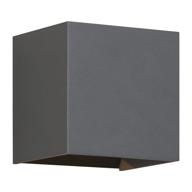 Vex LED Outdoor Flush Mount, Charcoal
