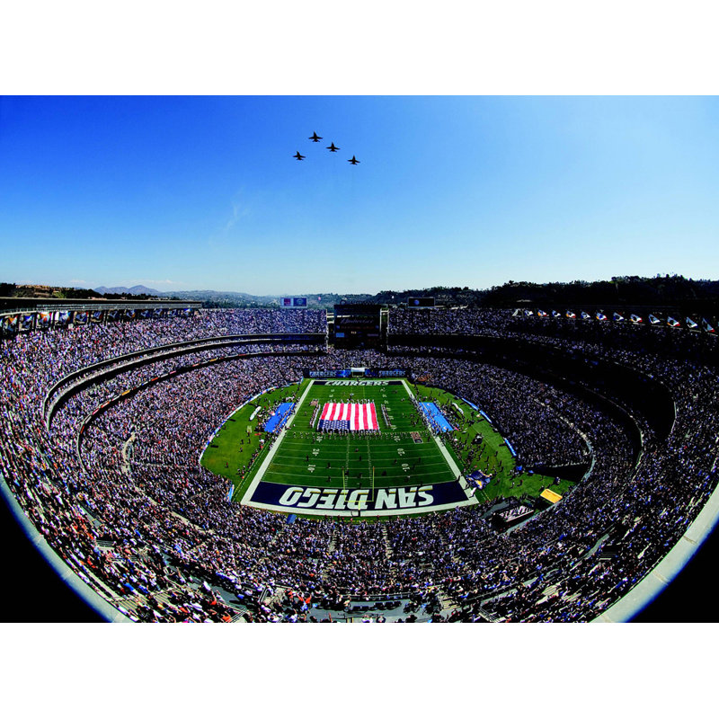Qualcomm Stadium, 13" H x 18" W