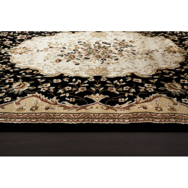 Tapis persan oriental brun / noir, Rectangle 2 pi x 3 pi
