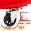 Grue de moteur hydraulique pliante de 2 tonnes avec levier, grue de magasin de moteur pliante de 4400 lb, grue de moteur robuste pour cerisier avec 6 roulettes en fer pour atelier de garage