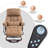 Huttonsville Reclining Chair with Vibration Massage and Removable Lumbar Pillow, 360 Degree Swivel-1443098954
