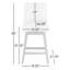 Tabouret pivotant 27,25 po Stepfanie-66672986