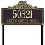 Villa Nova 2-Line Lawn Address Sign-1877119944-1877119951