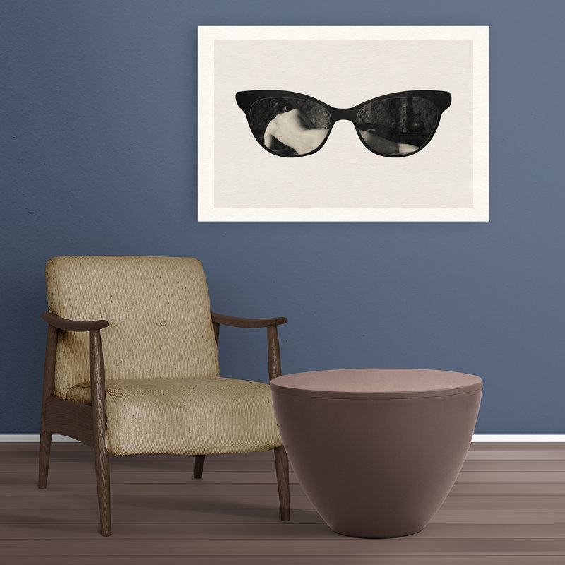 Intimate Cat-Eye Reflection Classic Elegant Retro Wall Art Print 1 Piece Wrapped Canvas Wall Art, 60.96cm H x 91.44cm W