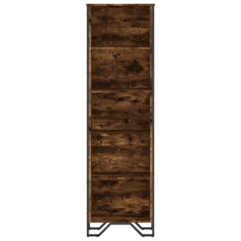 Samiria Bookcase, (5 Shelves) 169cm H x 50cm W x 31cm D, Smoked Oak