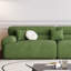 Canapé modulaire vert en coton et lin-247248258-247248262