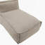 Fauteuil à billes d'extérieur, beige, ensemble de 1