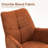 Modern Metal Frame Upholstered Swivel Dining chair-333280620