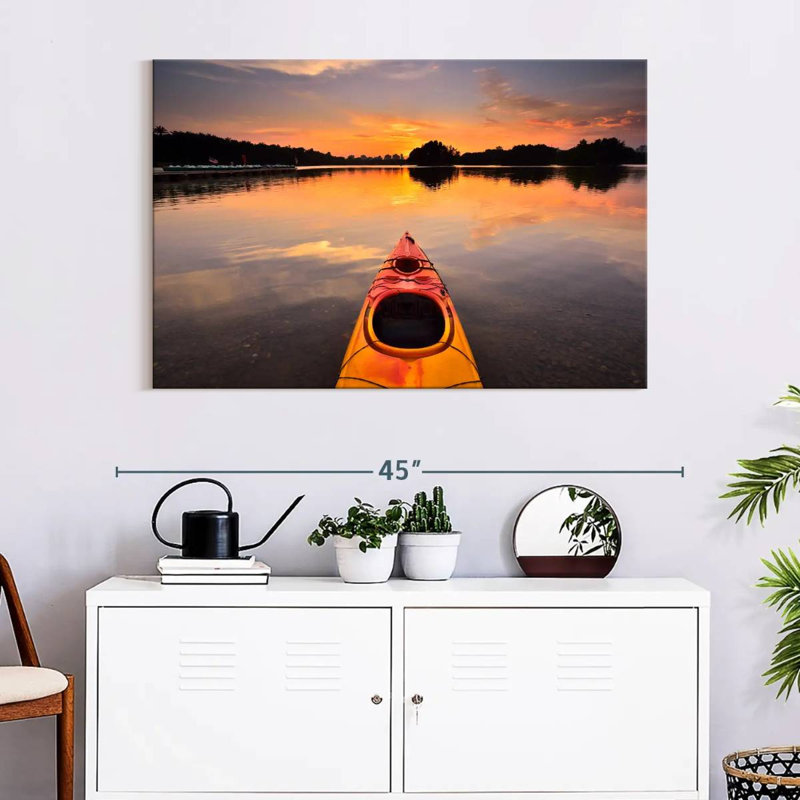 Mehar Orange Kayak, 26" H x 39" W