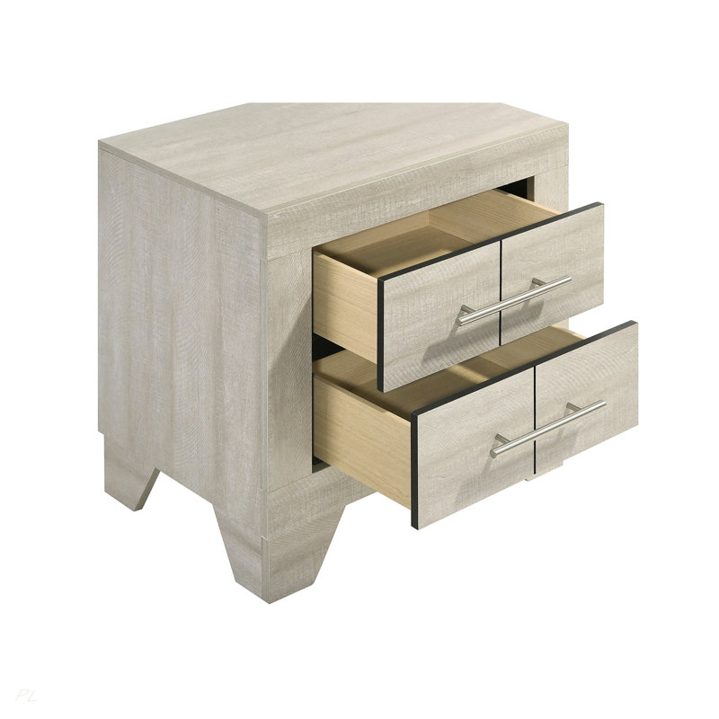Table de chevet 2 tiroirs Strout