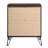 Dark Merlot 2-Drawer Nightstand With Hairpin Legs