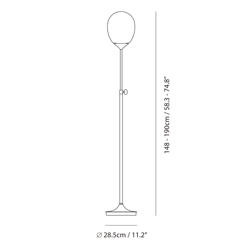 MIST LED Floor Lamp, Cocoa