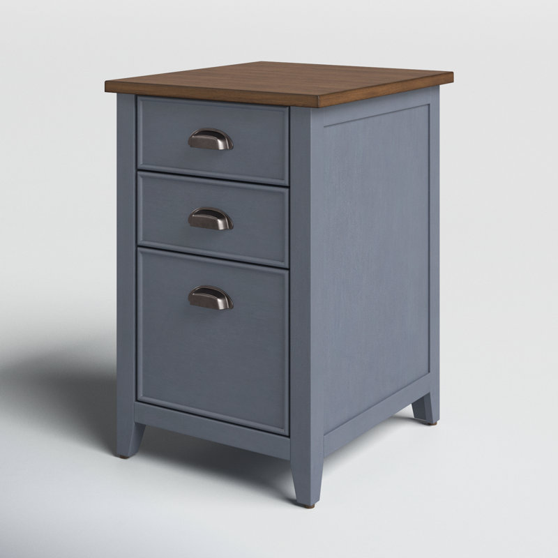 Vivienne 3 - Drawer Vertical File Cabinet, Blue