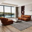 Ensemble de 3 canapés modulaires en chenille - Assise profonde et salon apaisant