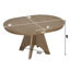 Table de salle à manger extensible polyvalente - Finition patinée, style rétro peu encombrant, 4 à 6 places assises-1178549106