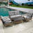 4 Piece Outdoor Conversation Set-890374256