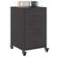 Aneyah 36cm W Steel Bedside Table-447055220