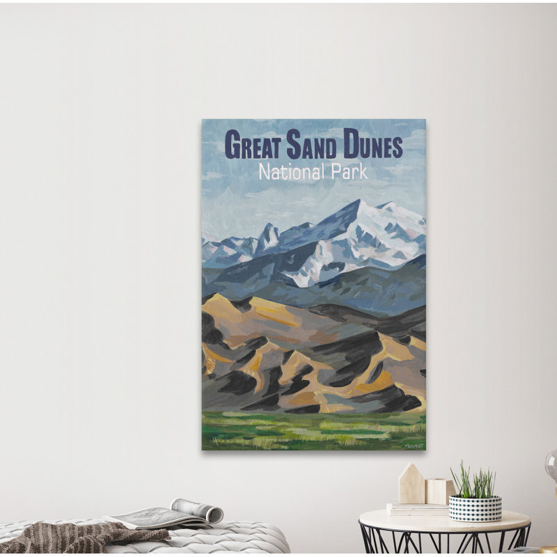 Great Sand Dunes V - reproduction sur toile tendue, H 12 po x l 8 po x P 1,5 po