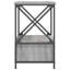 Cinar 50cm W Iron Bedside Table-306003869
