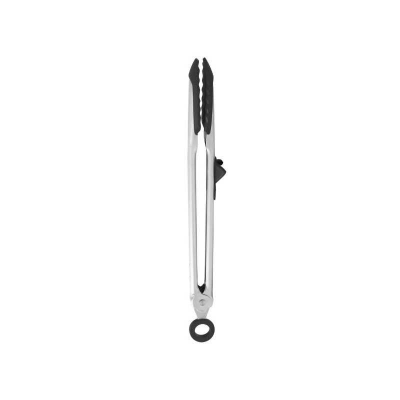Silicone Tip Top Tongs - Light Aqua, Black