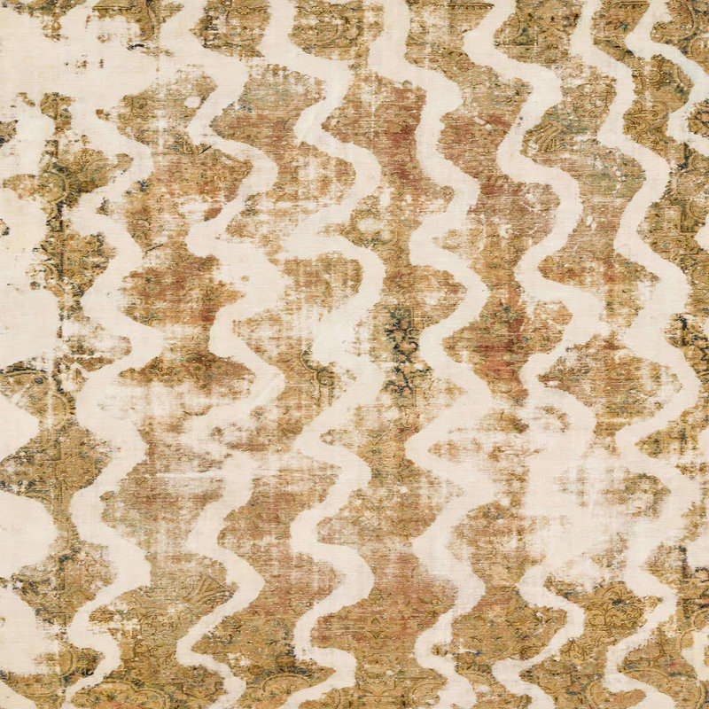 Tapis vert en laine Power Loom, Carré 7 pi