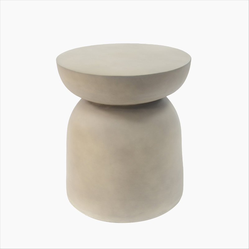 Table d'appoint d'extérieur, table de bout, table d'appoint avec plateau rond