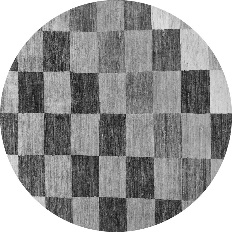 Performance Checkered Indoor Rug, Round 8'
