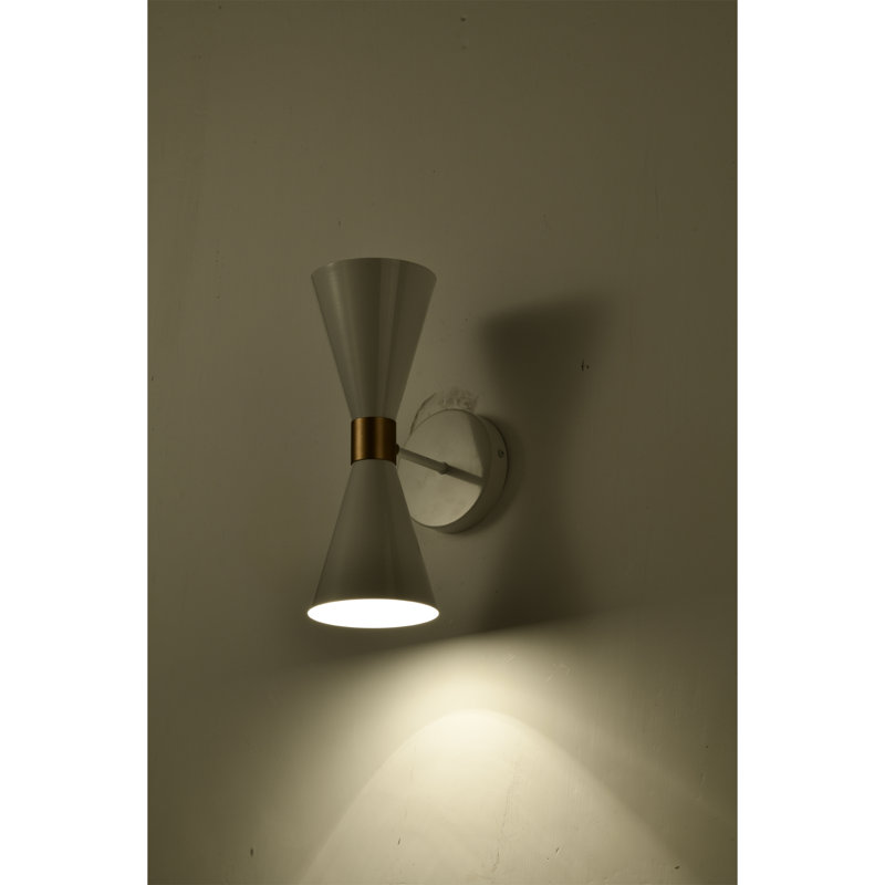 Amillio LED Armed Sconce, White