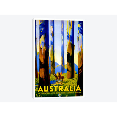 ' Australie j’ai ' publicité Vintage sur toile