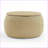 Ottoman with Storage, 2-in-1 End Table &amp; Footstool, 25.5”x25.5”x14.5”, Natural | Plastic