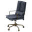 Chaise de bureau en cuir., Chaise de bureau rembourrée Chaise de bureau Fuzzy