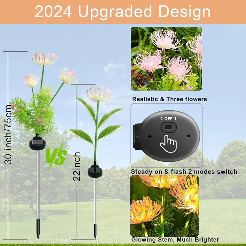 Solar Garden Lights  – High-efficiency Solar Panel, Patio/yard/garden Decor, Gift For Mom Essential