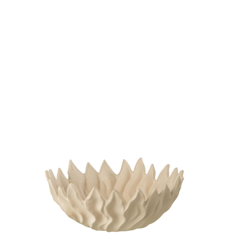 Figaro Ceramic Decorative Bowl, White