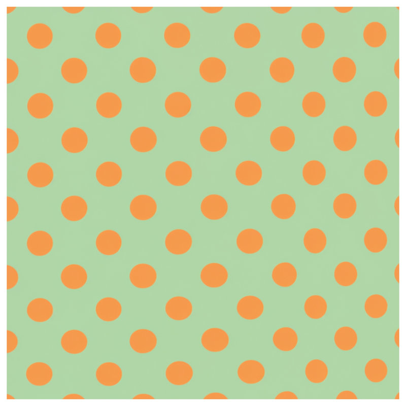 Couvre-lit matelassé à pois orange toutes tailles, Twin