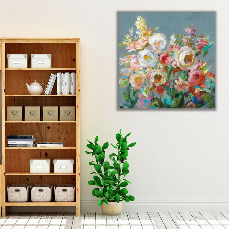 «Joy of the Garden Square I», reproduction d'art sur toile, H 40 po x l 40 po