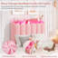 Cadre de lit avec tête de lit avec rangement, cadre de lit pour enfants avec 2 tiroirs, lit plateforme tapissier pour filles Boucle, tête de lit chic avec bibliothèque-1350980598-1350980605