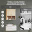 Armoire de rangement flottante polyvalente avec portes fermées et tablettes réglables - idéale pour la salle de bain, la cuisine, le salon et le bureau à domicile-1308922853