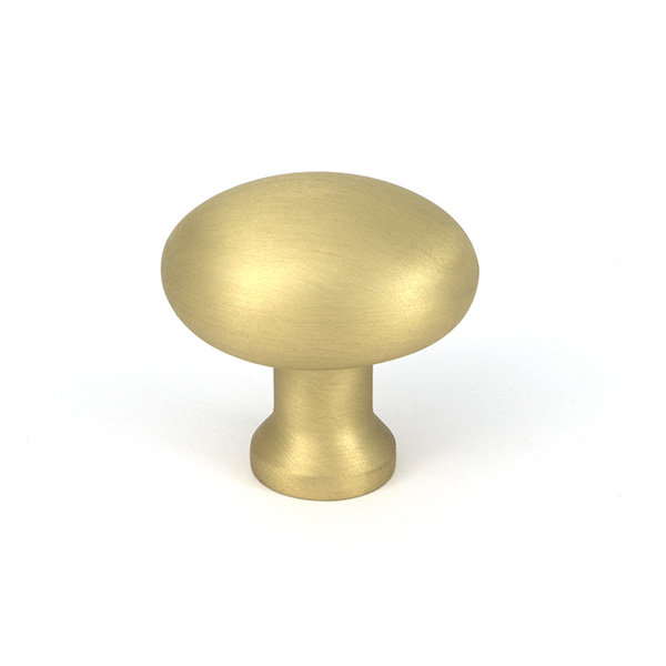 Moore Cabinet Knob, 1.26" Knob Diameter, Satin Brass