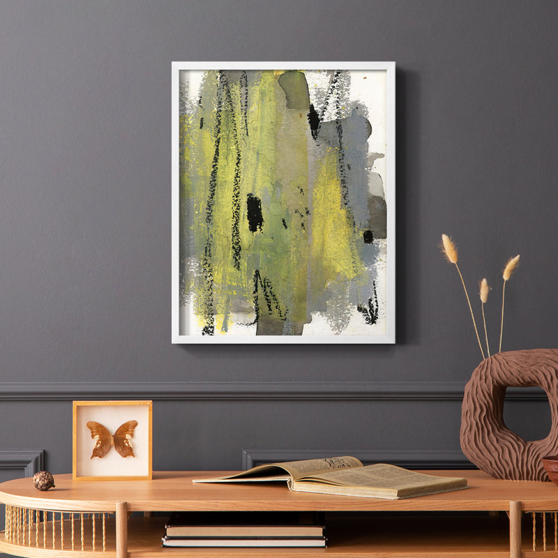 «Loft Pastel I», reproduction encadrée - bois massif, H 14 po x l 11 po, Blanc