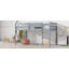 Lit mezzanine simple en bois massif et en bois d'hévéa avec échelle, plateforme de lattes renforcées, gris-1190911272-1190911270