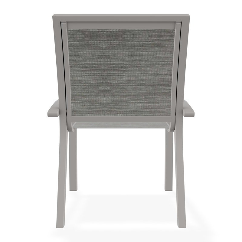Kendall Outdoor Dining Chair, Warm Gray, Sicily