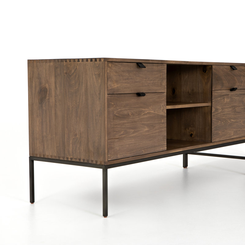 Trey Solid Wood Writing Desk, Auburn Poplar