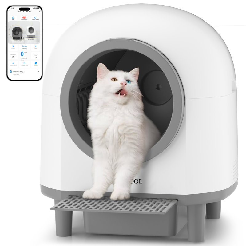 Polyethylene Plastic Self-Cleaning Litter Box