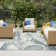 Clemencio Ivory Blue Modern Rug