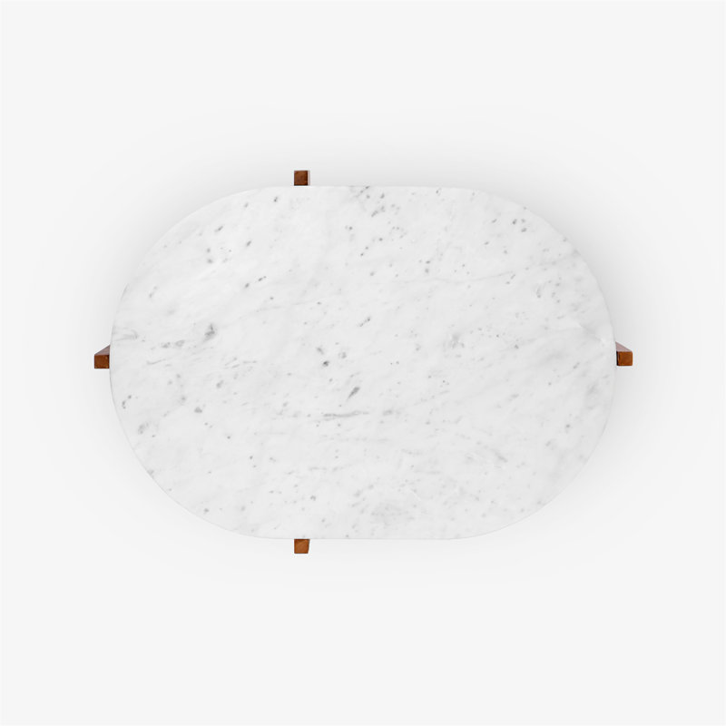 Table basse Alden, Marron clair